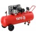 Компрессор ременной YATO 380 В, 2,2 кВт, давление ≤ 10 Bar, подача воздуха- 400 л/мин, ресивер- 200 л YT-23321