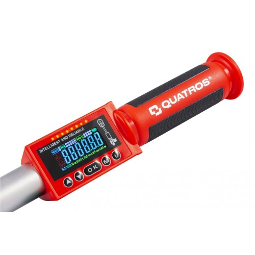 Ключ динамометрический цифровой 1/2",6,8-135 Нм, с измерением угла. QUATROS QS56135