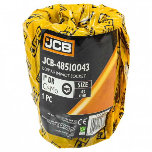 Головка ударна глибока 1" 43 мм (6-гранна) JCB Tools JCB-48510043