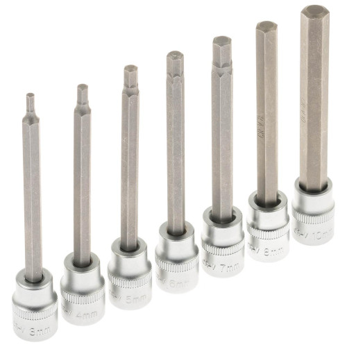 Набір екстра довгих біт HEX 3-10мм 1/2" - 7 шт. SATRA S-SLH738