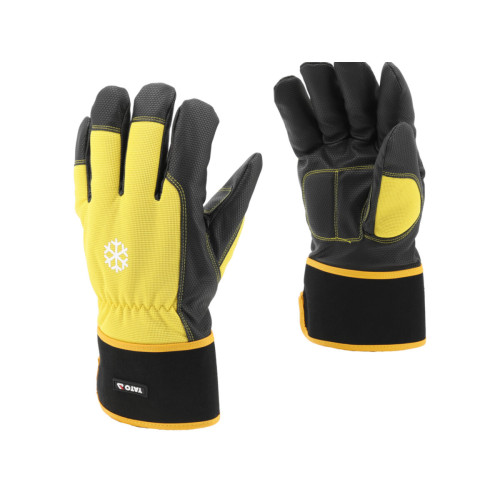 Перчатки рабочие утепленные YATO размер 10 (XXL) из синтетической кожи, YT-74690