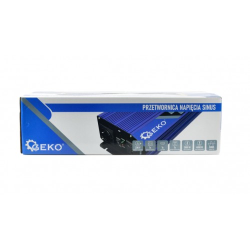 Преобразователь напряжения SINUS 12В/230В 2000/4000Вт GEKO G17016