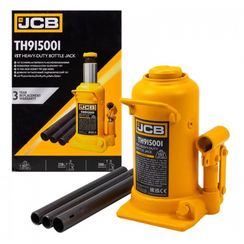 Домкрат пляшковий 15т. 280-508мм JCB Tools JCB-TH915001