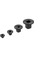 Набор коротких ударных переходников 1/4"-1", CrMo, 4 шт. YATO YT-10673