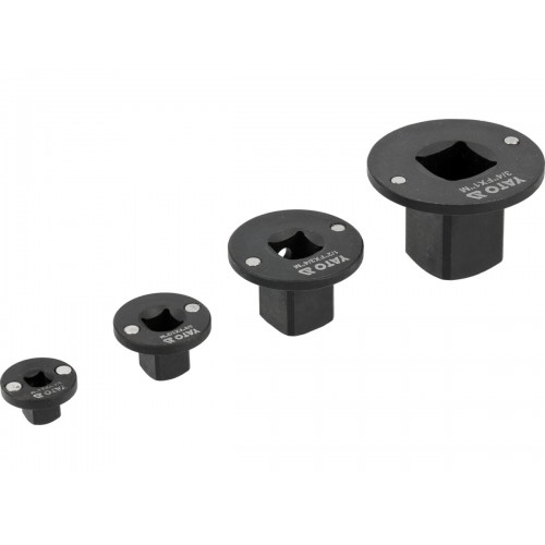Набор коротких ударных переходников 1/4"-1", CrMo, 4 шт. YATO YT-10673