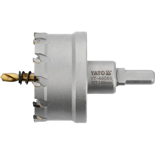 Сверло коронка по металлу TCT Ø60 x103 мм, YATO YT-44069