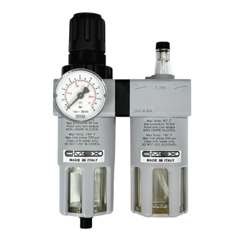 Фильтр с манометром и лубрикатором 1/2", 0-16 бар ShiningBerg (197/2)