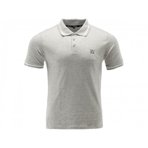 Футболка тип ПОЛО серая YATO, разм. 2XL/ выс- 78 см х шир- 61 см, 95%- хлопок и 5%-вискоза [40]