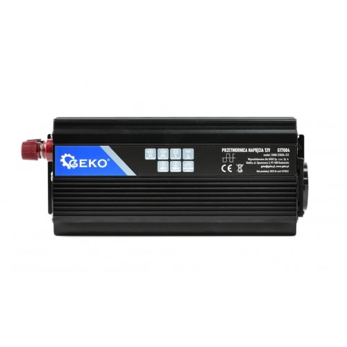 Инвертор – преобразователь напряжения 12V/230V (500/1000W) GEKO G17004