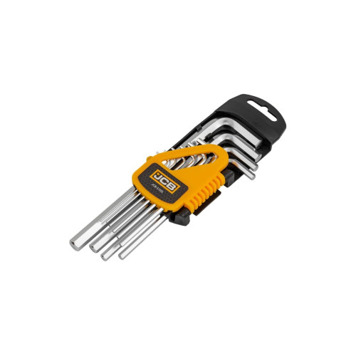 Набор длинных Г-образных ключей HEX 10 ед. (1,27–10 мм) JCB Tools JCB-5102L