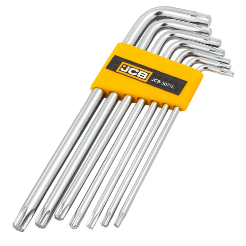 Haбиp Г-образных ключей удлиненных TORX 7 ед. (T10-T40) JCB Tools JCB-5071L