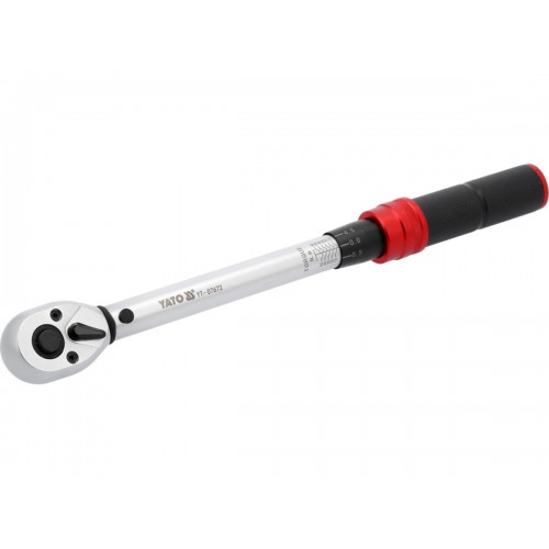 Ключ динамометрический YATO: квадрат 3/8", F=10-60 Нм, L=285-295 мм YT-07672