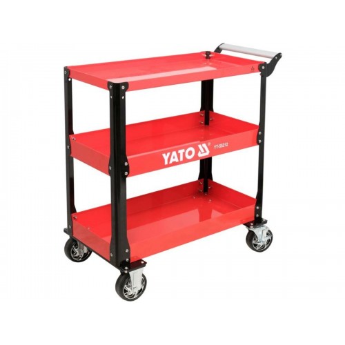 Тележка мастерская YATO 3-уровневая на 4 колесах для погрузки- 150 кг 955x 880x 405 мм YT-55212