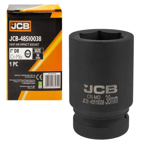 Головка ударна глибока 1" 38 мм (6-гранна) JCB Tools JCB-48510038