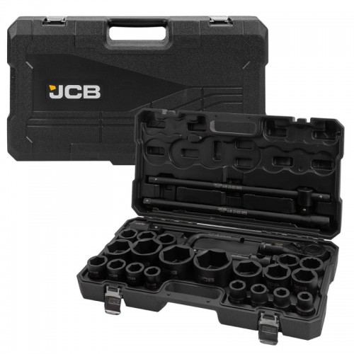 набор инструмента 26 ед. 3/4", 1" с ударными головками 6 граней JCB Tools JCB-68262-5MPB