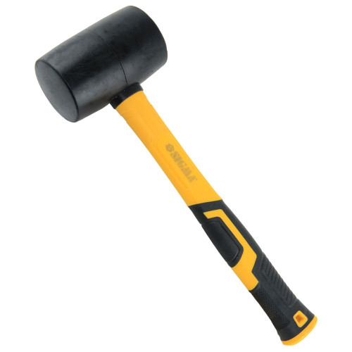 Киянка резиновая черная 680 г фиберглассовая рукоятка SIGMA (4317371)
