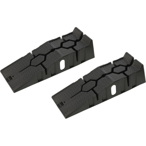 Рампи для автомобіля (2 шт.) YATO YT-55672, до 1,5 т на кожну, 900×330×200 мм (PP, чорні)