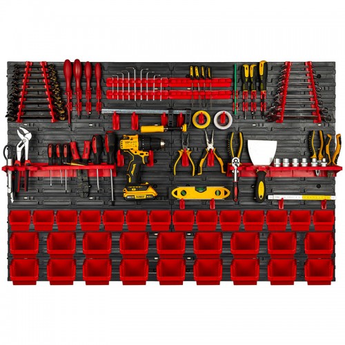 Панель для инструментов 115*78 см + 32 контейнера Kistenberg KS-SET25