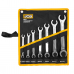 Набор разрезных накидных ключей в чехле, (8-27 мм) 7 ед. JCB Tools JCB-5075