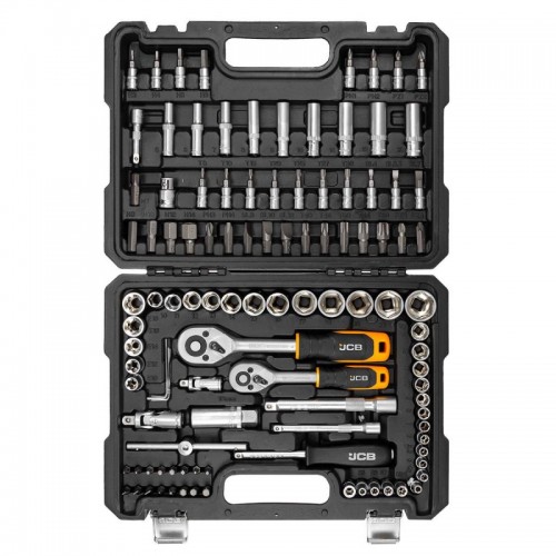 Набір інструментів 108 од. 1/4", 3/8" (6-гр.) (4-22мм) JCB Tools JCB-41082-5DS