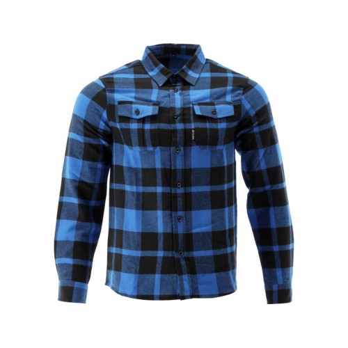 Рубашка фланелевая сине-черная, YATO разм. 2XL/ 82см х 62см,100%-хлопок [40]