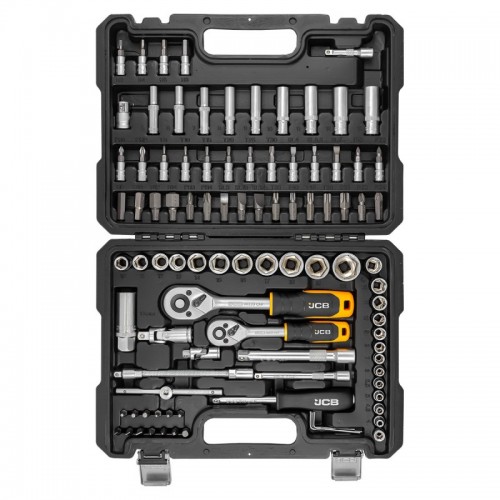 набор инструментов комбинированный 94 ед. 1/4", 3/8" (6-гр.) (4-22мм) JCB Tools JCB-4941-5DS
