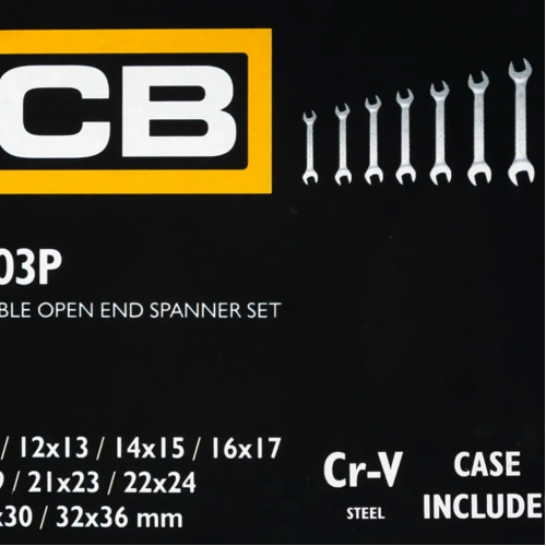 Набор рожково-накидных ключей в чехле, (8-36 мм), 10 ед. JCB Tools JCB-5103P