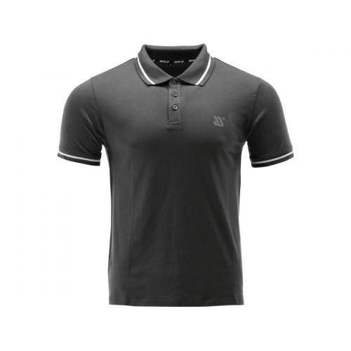 Футболка тип ПОЛО черная YATO, разм. XL/ выс- 76 см х шир- 58 см, 100%- хлопок [40]