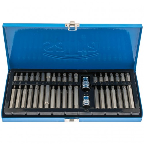 Набор бит HEX, TORX, SPLINE 40 единиц D-10мм (сталь S2) SATRA S-40BS2