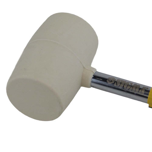 Киянка гумова біла 225г металева обгумована рукоятка SIGMA (4317401)