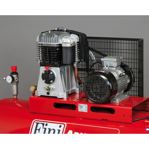 Ременной компрессор Fini MK113-200L-4, 200 л, 480 л/мин, 10 бар, 3 кВт, 380 В