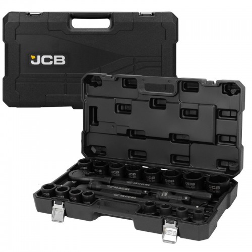 Набор инструмента 3/4" 21 предмет, с ударными головками 6гран. JCB Tools JCB-6213-5MPB