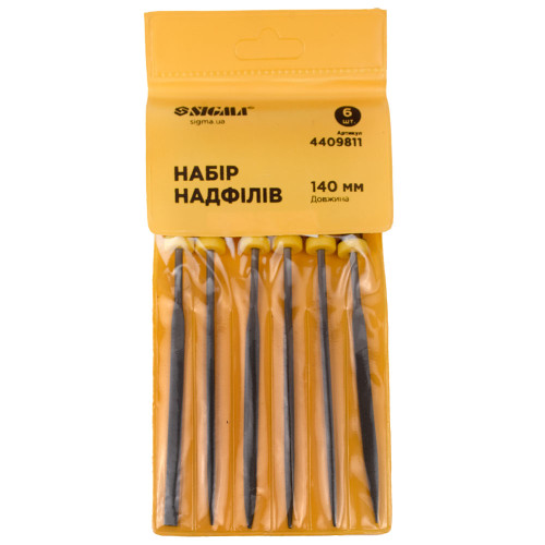 Набор надфилей 6 шт 140 мм SIGMA (4409811)
