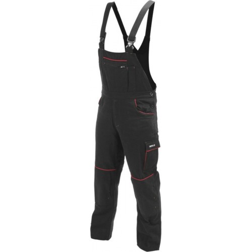 Комбинезон рабочий COMFY YATO размер XXL, черно-красный, 9 карманов, 100% хлопок