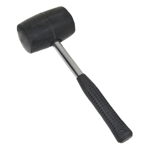 Киянка резиновая черная 680 г металлическая обрезиненная рукоятка SIGMA (4317491)
