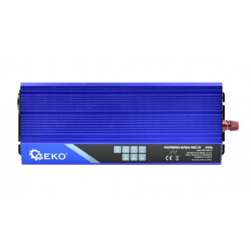 Преобразователь напряжения SINUS 12В/230В 2000/4000Вт GEKO G17016
