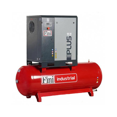 Винтовой компрессор FINI PLUS 11-10-500 – 1500 л/мин, 10 бар, 11 кВт, ресивер 500 л