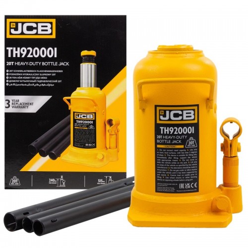 Домкрат бутылочный одноштоковый JCB Tools 20т JCB-TH920001