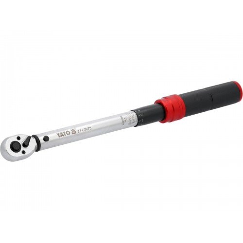 Ключ динамометричний YATO : квадрат 3/8", F= 10- 120 Нм, L= 390-405 мм [10]