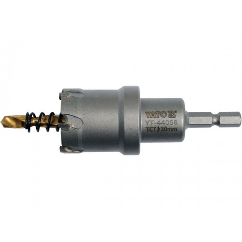 Сверло коронка по металлу TCT Ø30 x103 мм, YATO YT-44058