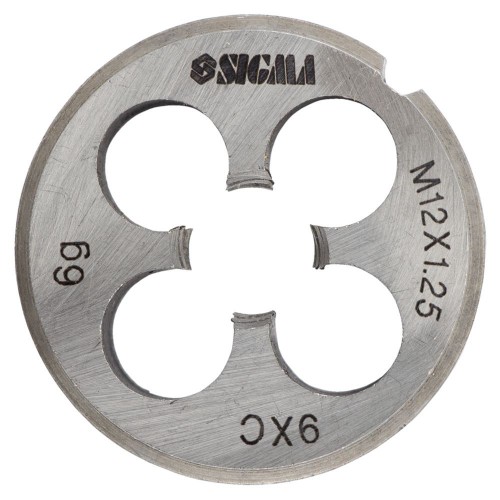 Плашка М12×1.25мм сталь 9ХС SIGMA (1604331)
