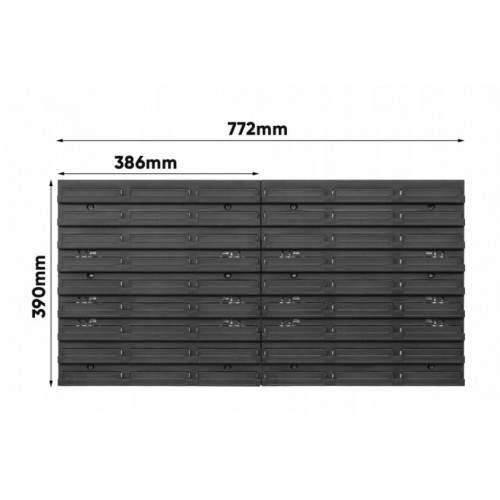 Панель для инструментов 78*39 см + 15 контейнеров + 1 полочка Kistenberg