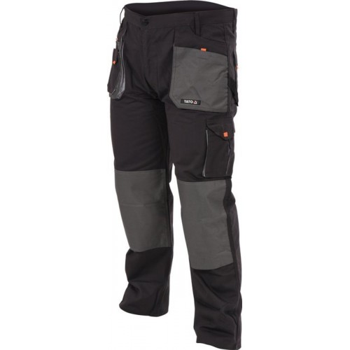 Брюки рабочие YATO, размер L/XL; 65% - полиэстер, 35% - хлопок