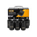Набор глубоких ударных головок JCB 1" (12-гранные) 24-46 мм, 7 предметов в металлическом кейсе JCB-8072-9MPB
