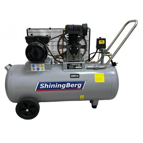 Компресор ремінний 100л. 2.2 квт. 353 л/хв.100 л. 220 у 100100M ShiningBerg