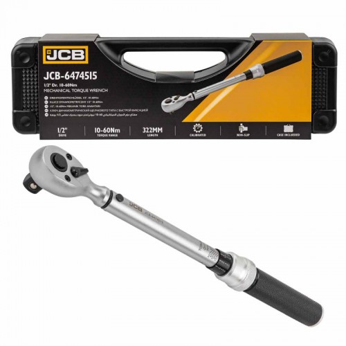 Динамометрический ключ 1/2" (10-60 Нм) JCB Tools JCB-6474515