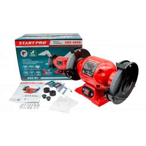 Верстат точильний 450Вт., диски 150мм., Start Pro SBG-450S