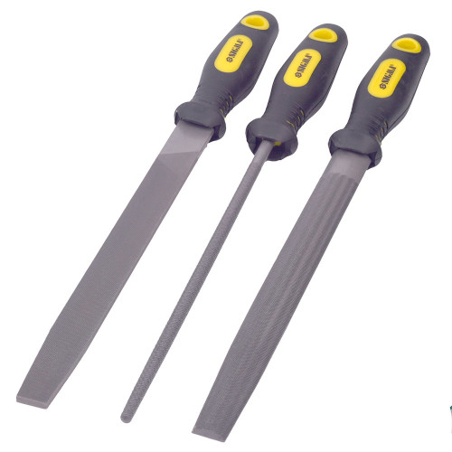 Набор напильников 3 шт 200 мм №2 двухкомпонентная рукоятка SIGMA 4408601