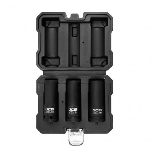 Набір головок глибоких ударних тонкостінних 3 од. 1/2" (6-гр.) 17,19, 21 мм JCB Tools JCB-4032TH