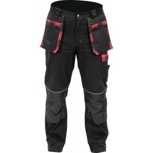 Брюки рабочие YATO REBAR, размер L/XL; 14 карманов, 97%- хлопок, 3%-эластан